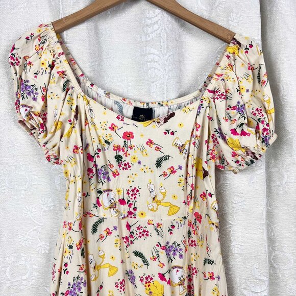 Disney Beauty And The Beast Belle Floral Sweetheart Dress - Picture 3 of 9